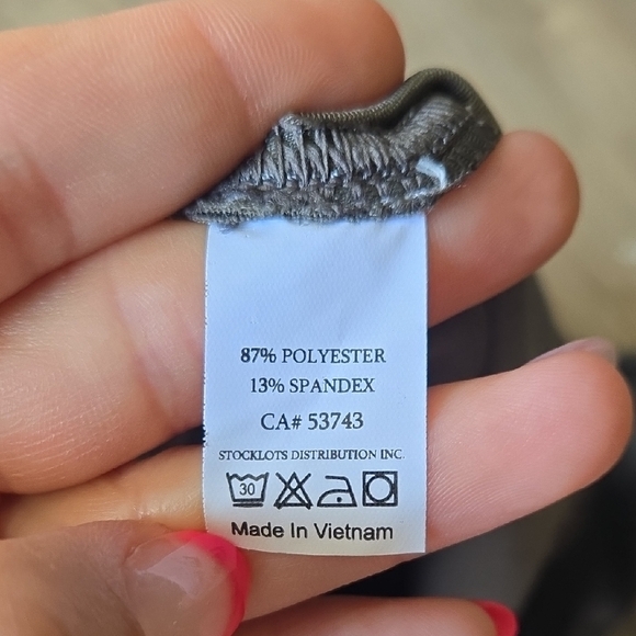 SPANX Metallic Grey Moto Leggings - Picture 10 of 10